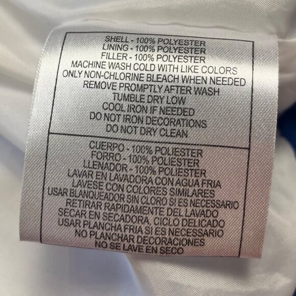 Reebok Colts Womens M Blue Puffer Jacket W/ Faux Fur Hood Convertible To Vest - Picture 5 of 15